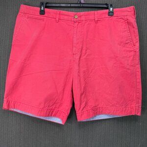 Tommy Hilfiger Mens Red Cotton Blend Chino Shorts Size 42